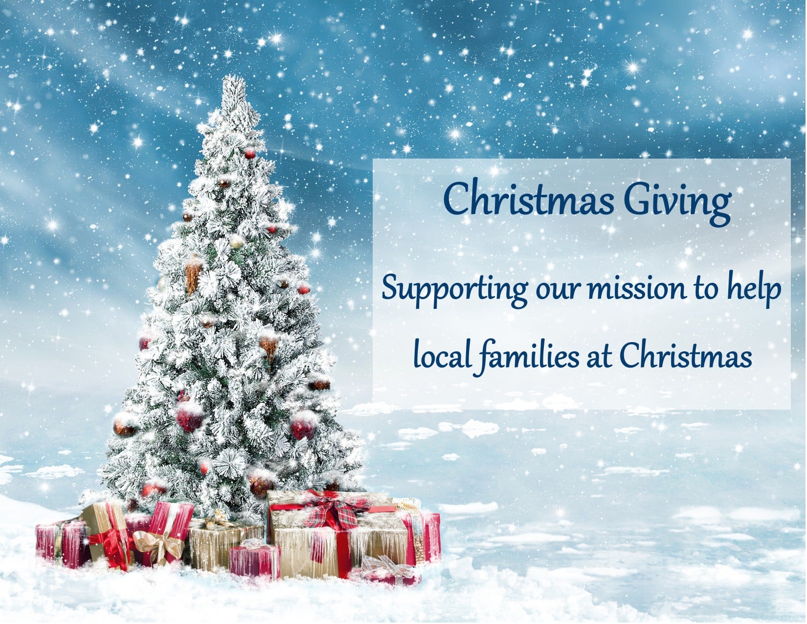 Christmas giving flyer